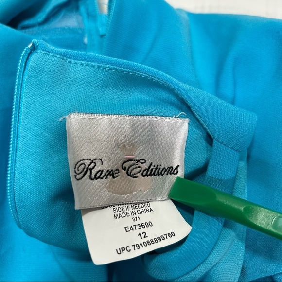 Rare Editions Big Girl's Ombre Zip Up Dressy Maxi Dress Blue Size 12 NWT - Picture 12 of 16